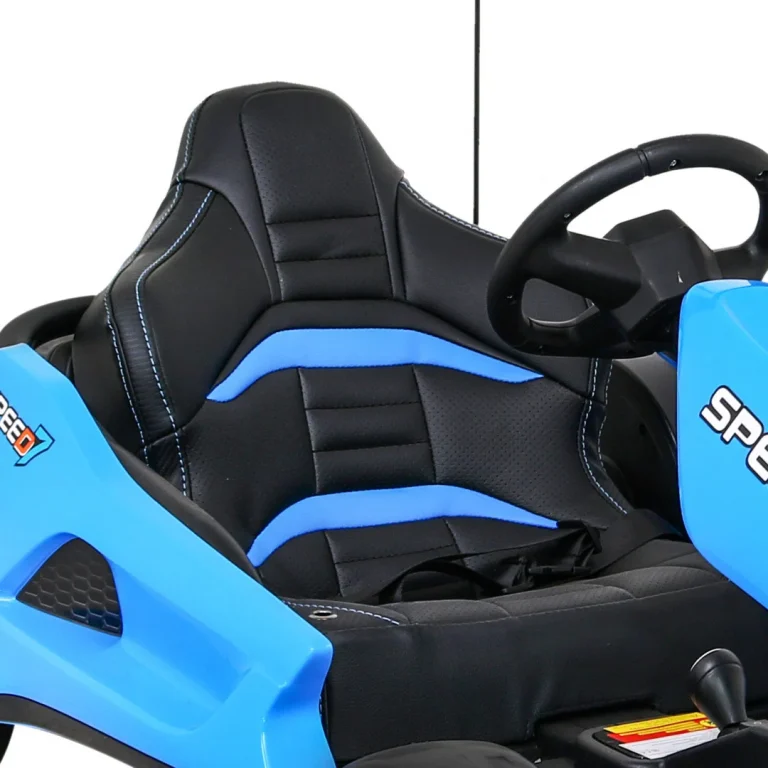 Speed ​​​​7 Drift King Dječji Karting Na Baterije, Plavi + Drift Funkcija + Sportsko Sjedalo, Plava Auto Na Akumulator 12