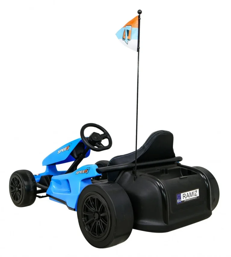 Speed ​​​​7 Drift King Dječji Karting Na Baterije, Plavi + Drift Funkcija + Sportsko Sjedalo, Plava Auto Na Akumulator 5