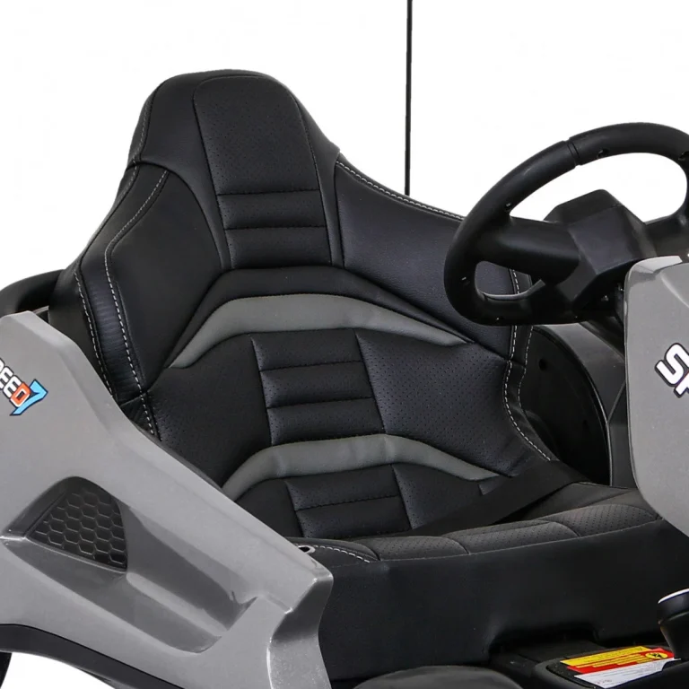 Speed ​​​​7 Drift King Go Kart Na Baterije Za Djecu Sivi + Drift Funkcija + Sportsko Sjedalo + 2 Auto Na Akumulator 12