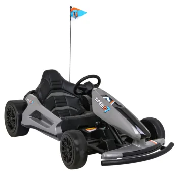 Speed ​​​​7 Drift King Go Kart Na Baterije Za Djecu Sivi + Drift Funkcija + Sportsko Sjedalo + 2 Auto Na Akumulator 9