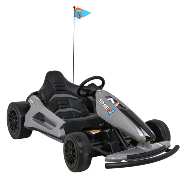 Speed ​​​​7 Drift King Go Kart Na Baterije Za Djecu Sivi + Drift Funkcija + Sportsko Sjedalo + 2 Auto Na Akumulator 9