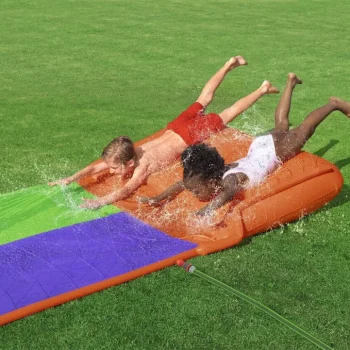 Splashcoaster Vodeni Tobogan Za 2 Djece 3+ Bestway Staza 488 Cm + Prskalice + Rampa 3