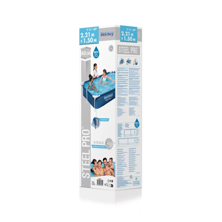 Splashjr Steel Pro Frame Bazen 221x150x43 Bestway + Set Za Popravak 8