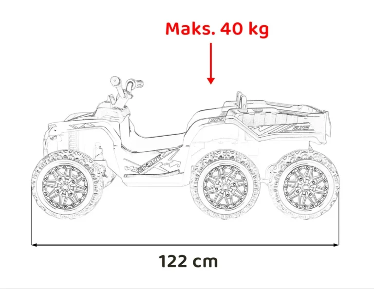 Sport Tx Atv Quad Na Akumulator, Crni 2