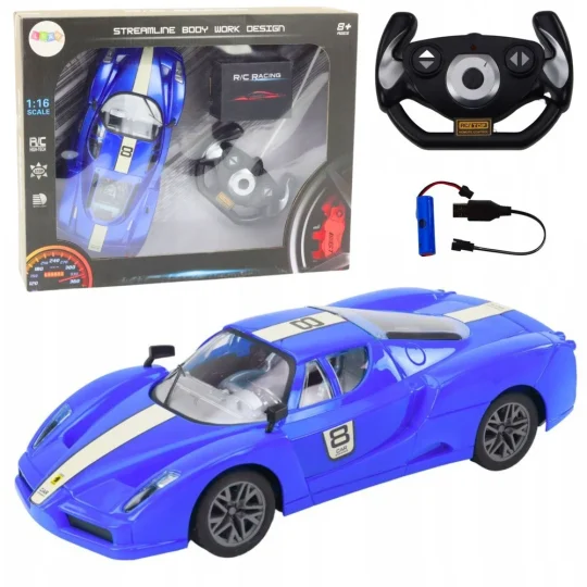 Sportski Auto R/c 1:16 Na Daljinsko, Plavi (18570) 1