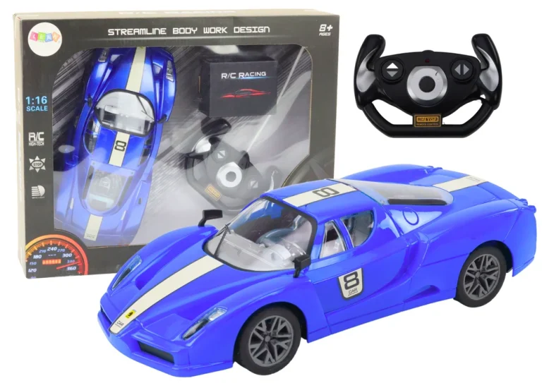 Sportski Auto R/c 1:16 Na Daljinsko, Plavi (18571) 1