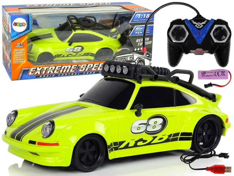 Sportski Automobil 1:18 Zeleni Rezervni Kotač Pilot 1