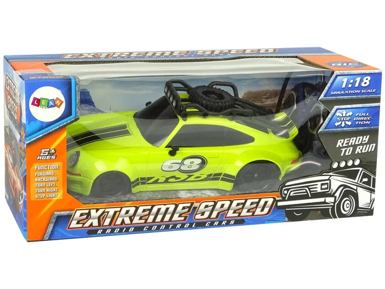 Sportski Automobil 1:18 Zeleni Rezervni Kotač Pilot 7