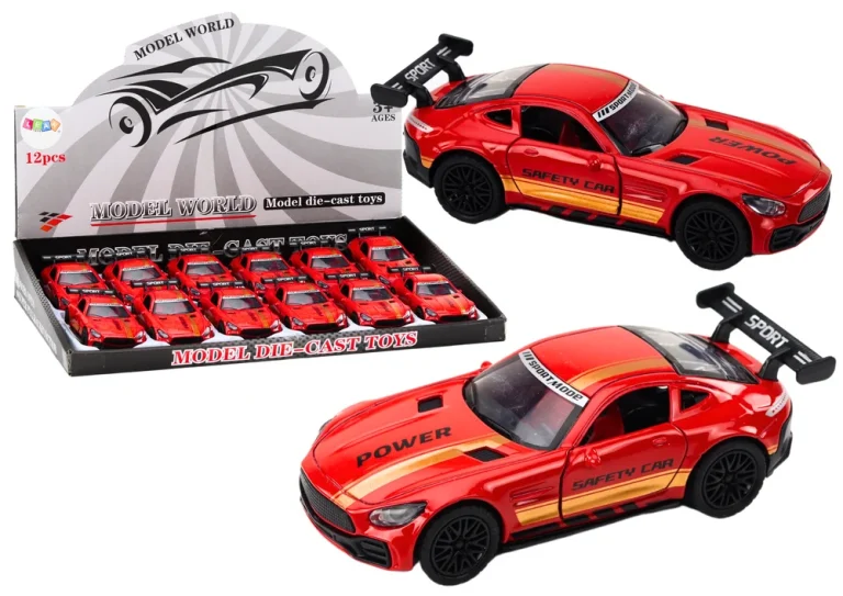 Sportski Automobil 1:32 Akcijska Figura Crveni Spojler Metal 1