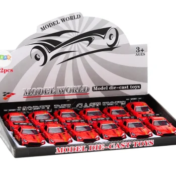 Sportski Automobil 1:32 Akcijska Figura Crveni Spojler Metal 3