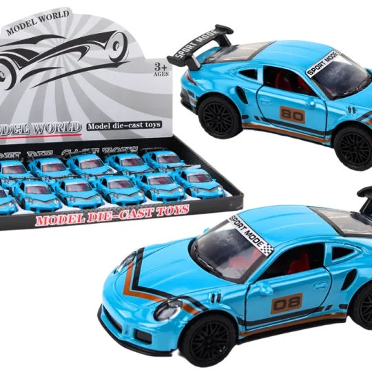 Sportski Automobil 1:32 Akcijska Figura Plavi Spojler Metal 1