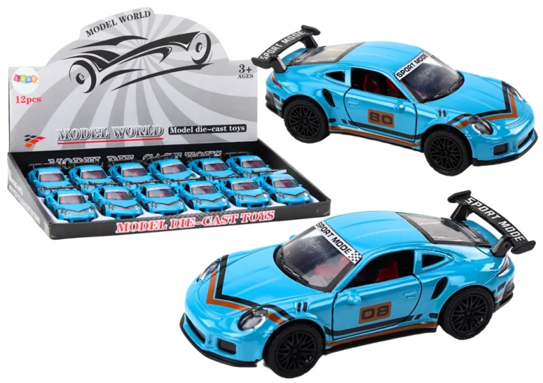 Sportski Automobil 1:32 Akcijska Figura Plavi Spojler Metal 1