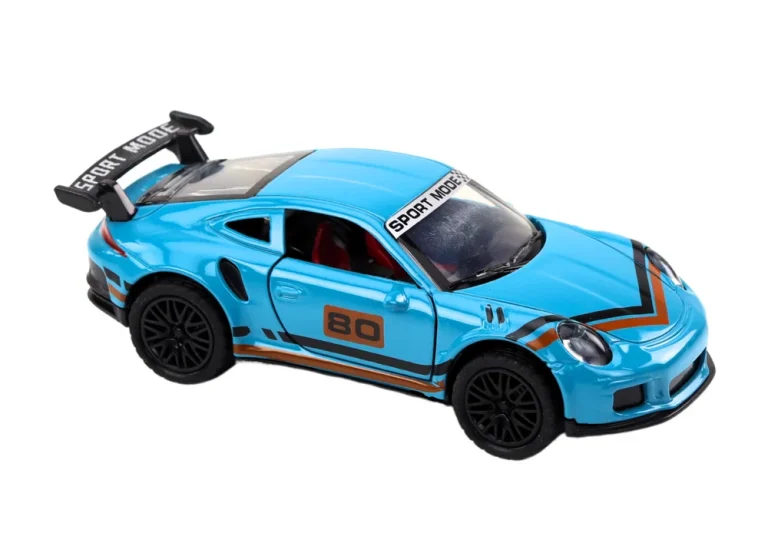 Sportski Automobil 1:32 Akcijska Figura Plavi Spojler Metal 2