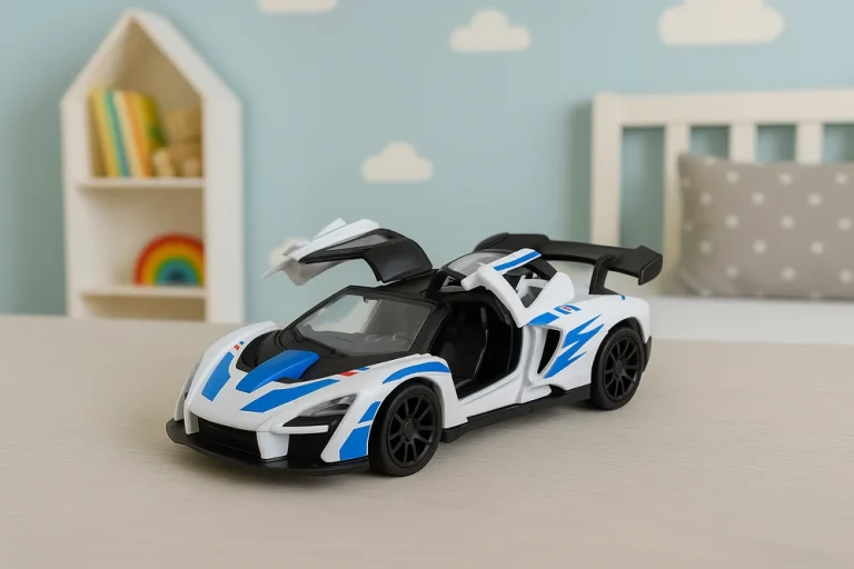 Sportski Automobil Metalni Pogon Otvaranje Vrata Bijela 1:32 3