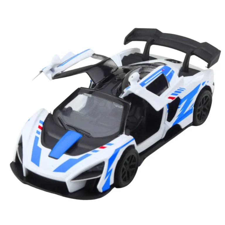 Sportski Automobil Metalni Pogon Otvaranje Vrata Bijela 1:32 4