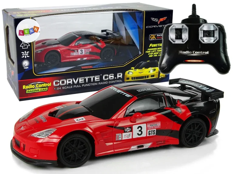 Sportski Automobil Na Daljinsko Upravljanje 1:24 Corvette C6.r Crvena 2.4 G Svjetla 1