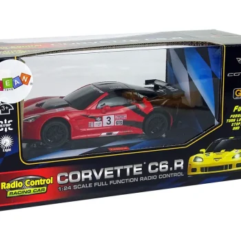 Sportski Automobil Na Daljinsko Upravljanje 1:24 Corvette C6.r Crvena 2.4 G Svjetla 7