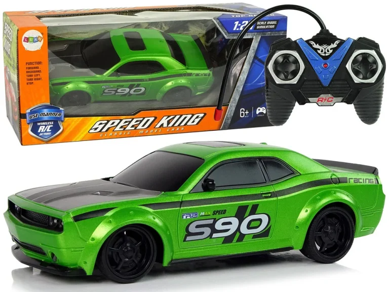 Sportski Automobil Na Daljinsko Upravljanje 1:24 Trkaći Zeleni 1