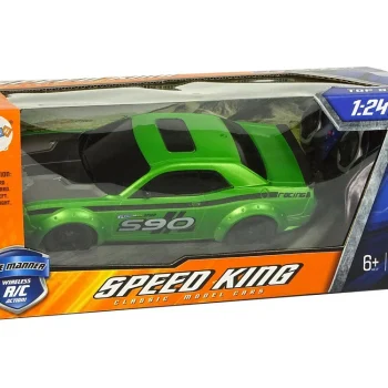 Sportski Automobil Na Daljinsko Upravljanje 1:24 Trkaći Zeleni 7