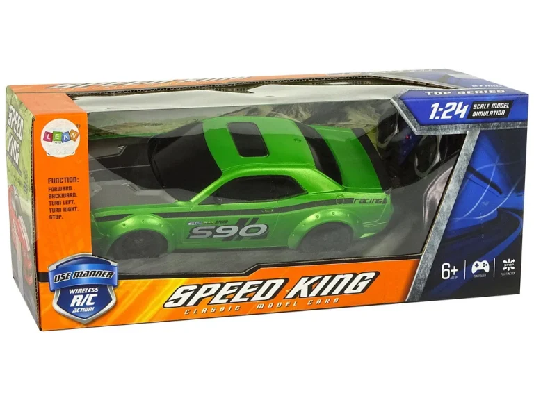 Sportski Automobil Na Daljinsko Upravljanje 1:24 Trkaći Zeleni 7