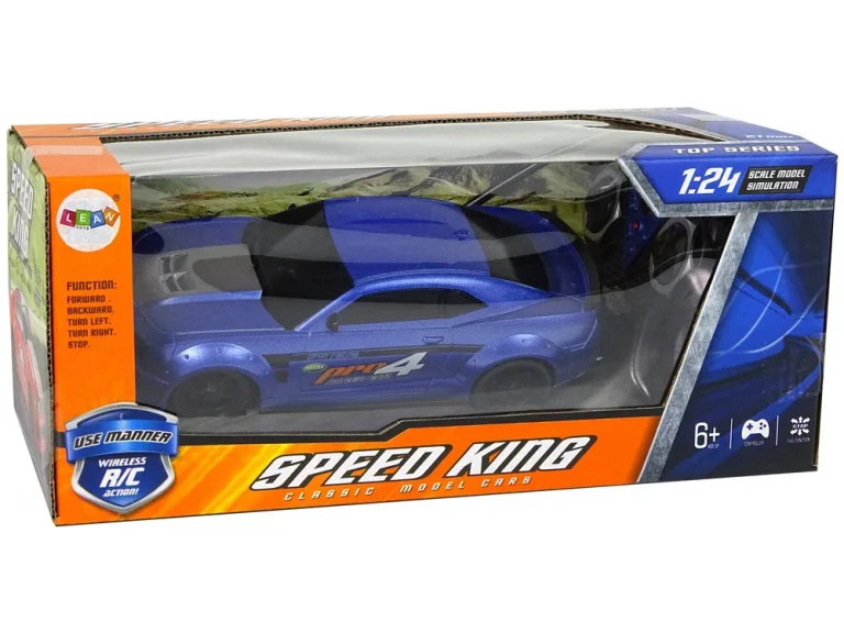 Sportski Automobil Na Daljinsko Upravljanje 1:24 S Plavo Zatamnjenim Prozorima 6