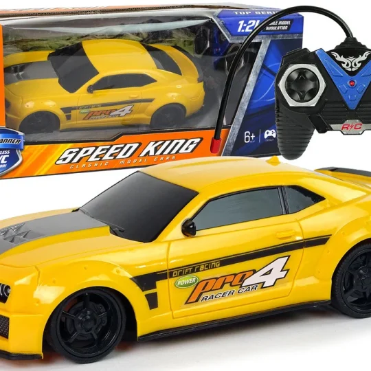 Sportski Automobil Na Daljinsko Upravljanje 1:24 Za Trke Sa žuto Zatamnjenim Prozorima 1