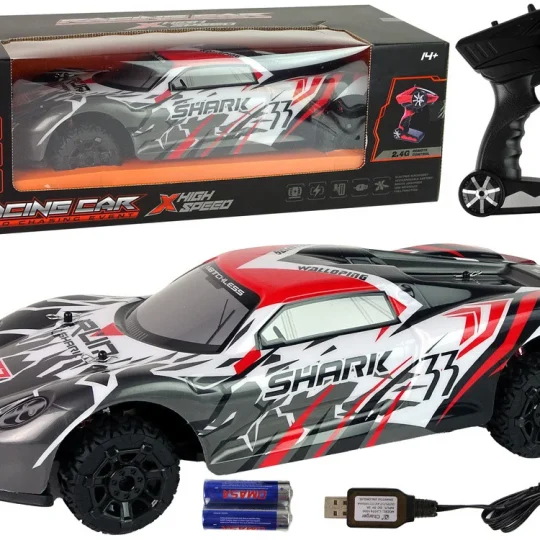 Sportski Automobil Na Daljinsko Upravljanje 1:8 Sivo Bijelo 1