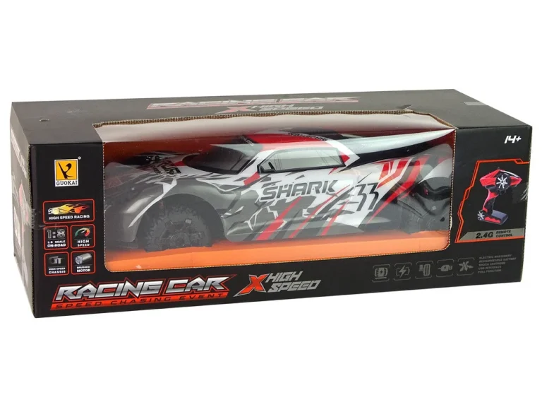 Sportski Automobil Na Daljinsko Upravljanje 1:8 Sivo Bijelo 9