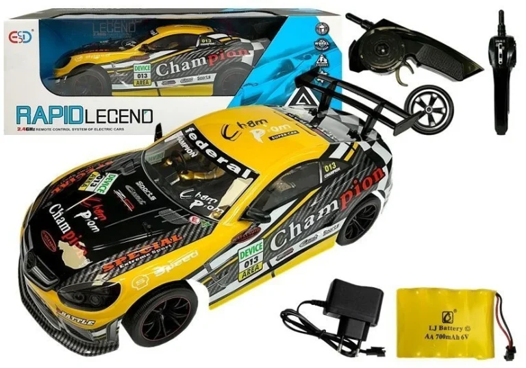 Sportski Automobil Na Daljinsko Upravljanje 2,4 Ghz, žuti, 1:10 1