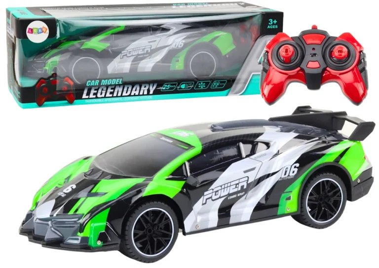 Sportski Automobil Na Daljinsko Upravljanje Rc 1:10 25 Km/h Svjetla Zelena 1
