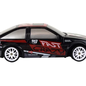 Sportski Automobil Na Daljinsko Upravljanje R/c 1:24 Crni Zamjenjivi Kotači 4
