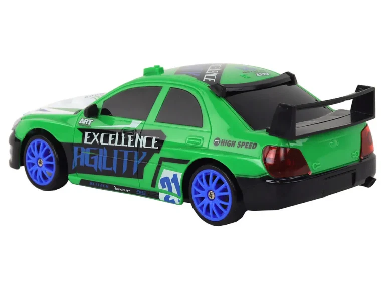 Sportski Automobil Na Daljinsko Upravljanje R/c 1:24 Zeleni Izmjenjivi Kotači 3