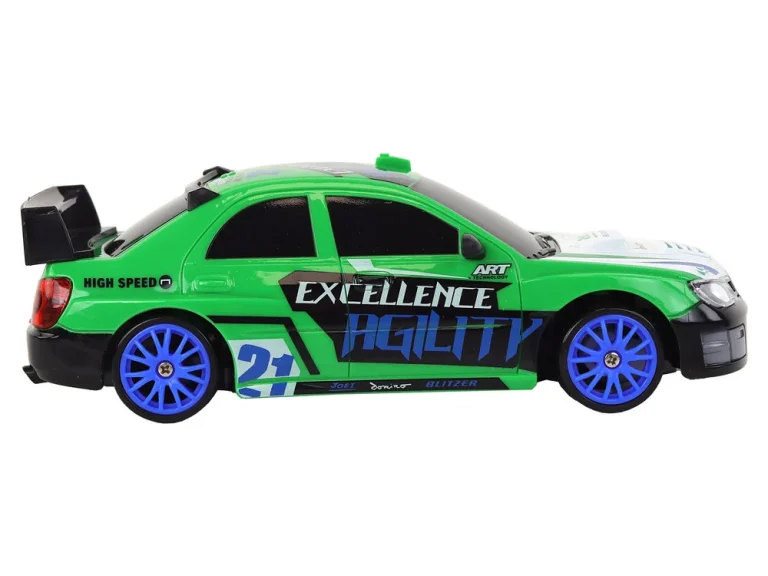 Sportski Automobil Na Daljinsko Upravljanje R/c 1:24 Zeleni Izmjenjivi Kotači 4