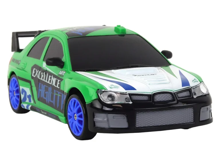 Sportski Automobil Na Daljinsko Upravljanje R/c 1:24 Zeleni Izmjenjivi Kotači 5