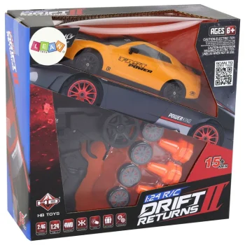 Sportski Automobil Na Daljinsko Upravljanje R/c 1:24 Žuti Izmjenjivi Kotači 8