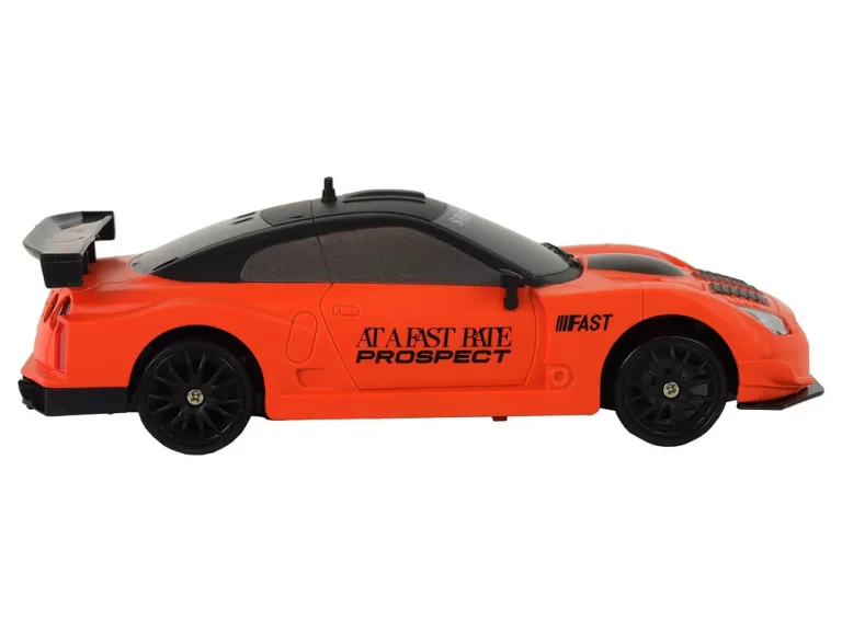 Sportski Automobil Na Daljinsko Upravljanje R/c 1:24 Narančasti S Izmjenjivim Kotačima 4