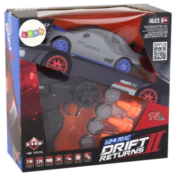 Sportski Automobil Na Daljinsko Upravljanje R/c 1:24 Sivi, Zamjenjivi Kotači 7