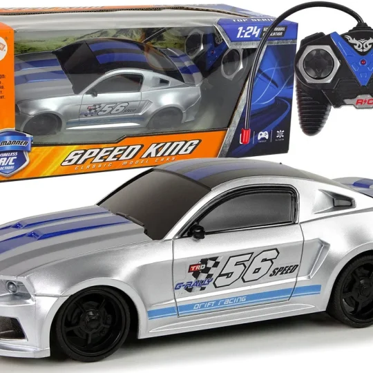 Sportski Automobil Na Daljinsko Upravljanje Speed King, 1:24, Srebrni 1