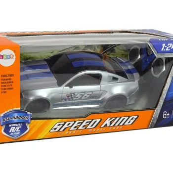Sportski Automobil Na Daljinsko Upravljanje Speed King, 1:24, Srebrni 6