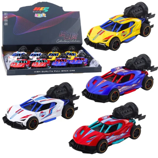 Sportski Automobil Sa Svjetlima, Zvukovima I Efektom Dima, Miks 1:36 1