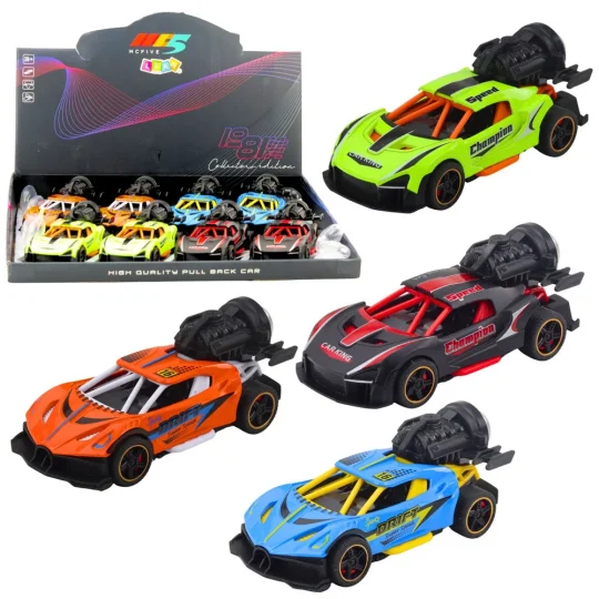 Sportski Automobil, Svjetla, Zvukovi I Efekt Dima, Mix Boja, 13,5 × 5,5 × 6,5 Cm 1