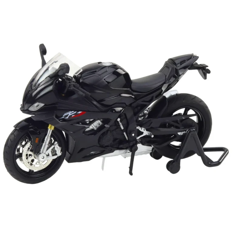 Sportski Motocikl Metalna Svjetla Zvuci Crno S1000 1:12 2