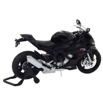 Sportski Motocikl Metalna Svjetla Zvuci Crno S1000 1:12 3