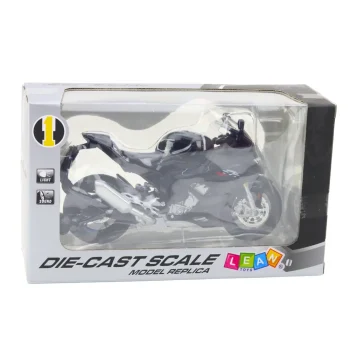 Sportski Motocikl Metalna Svjetla Zvuci Crno S1000 1:12 4