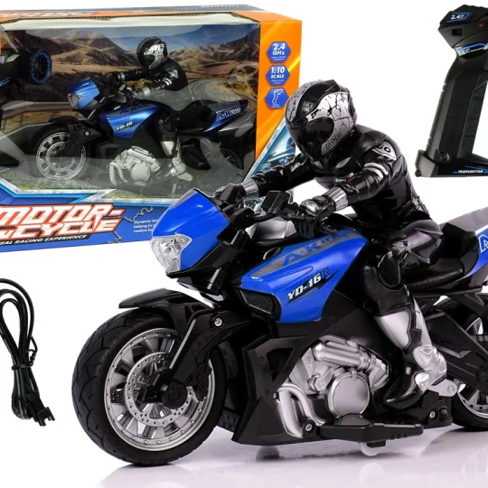 Sportski Motocikl R/c 1:10 2.4g, Plavi 1