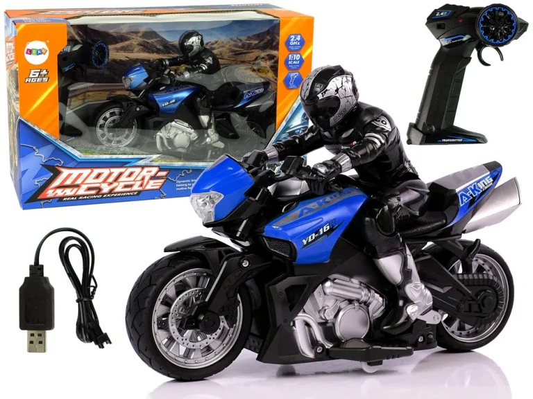 Sportski Motocikl R/c 1:10 2.4g, Plavi 1