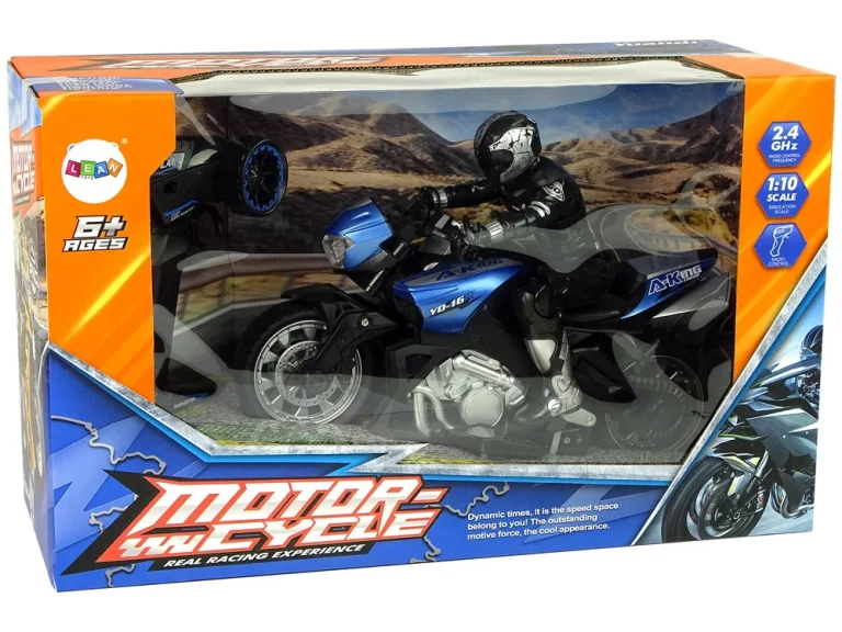 Sportski Motocikl R/c 1:10 2.4g, Plavi 7