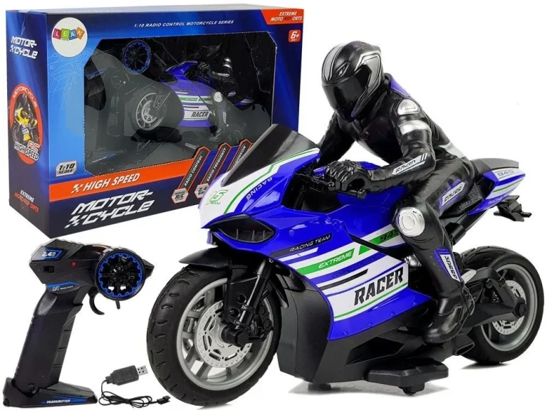 Sportski Motocikl R/c 2.4g 1:10 Domet 35 M, Plavi 1