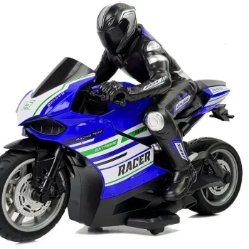 Sportski Motocikl R/c 2.4g 1:10 Domet 35 M, Plavi 2