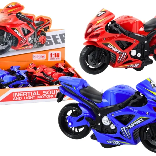 Sportski Motociklistički Trenje Pogon Svjetlo I Zvuk 2 Boje 1